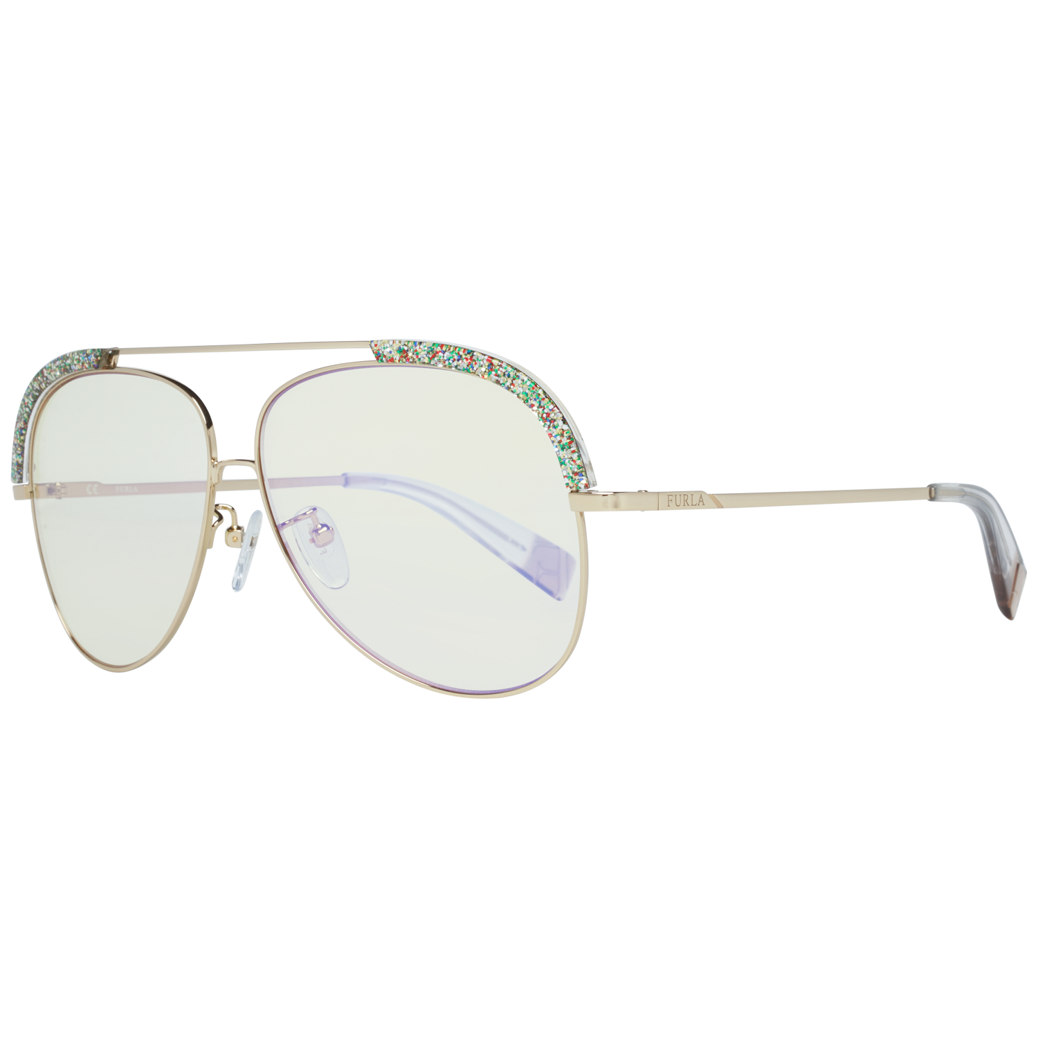 Furla Sunglasses SFU284 300X 60 Gold